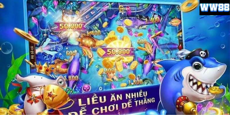 Vũ khí đa dạng của game Bắn Cá Ăn Xu WW88