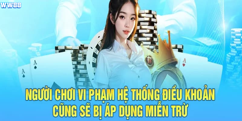 Thông tin xử phạt người chơi vi phạm điều khoản tại WW88